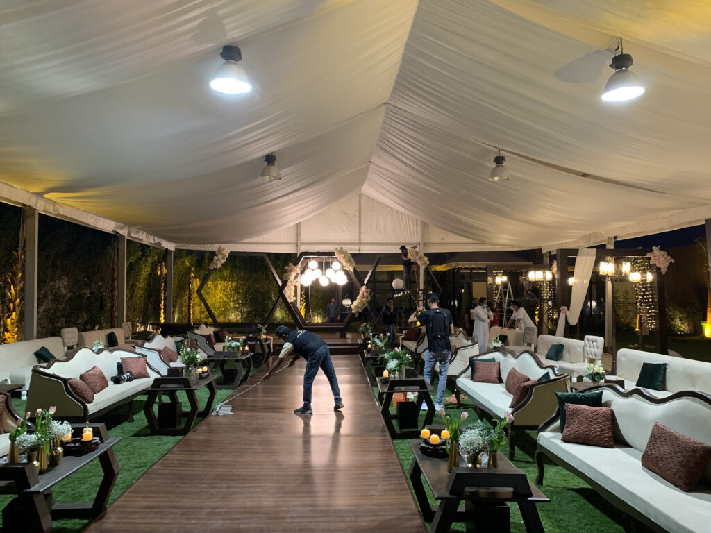 تنسيق زواج منزلي Outdoor